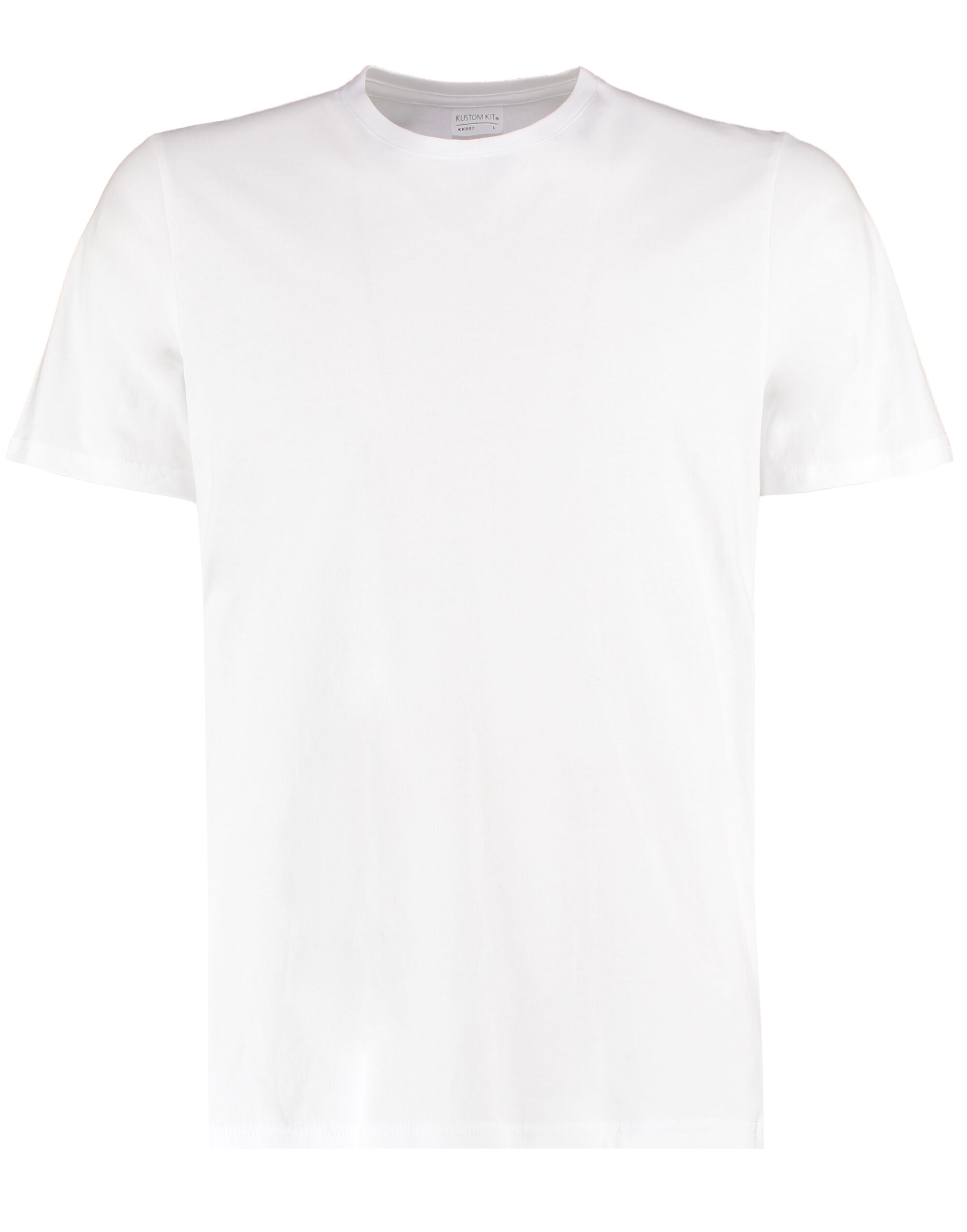 Kustom Kit Mens Fashion Fit Cotton Tee KK507 - White - Customisable T-Shirt