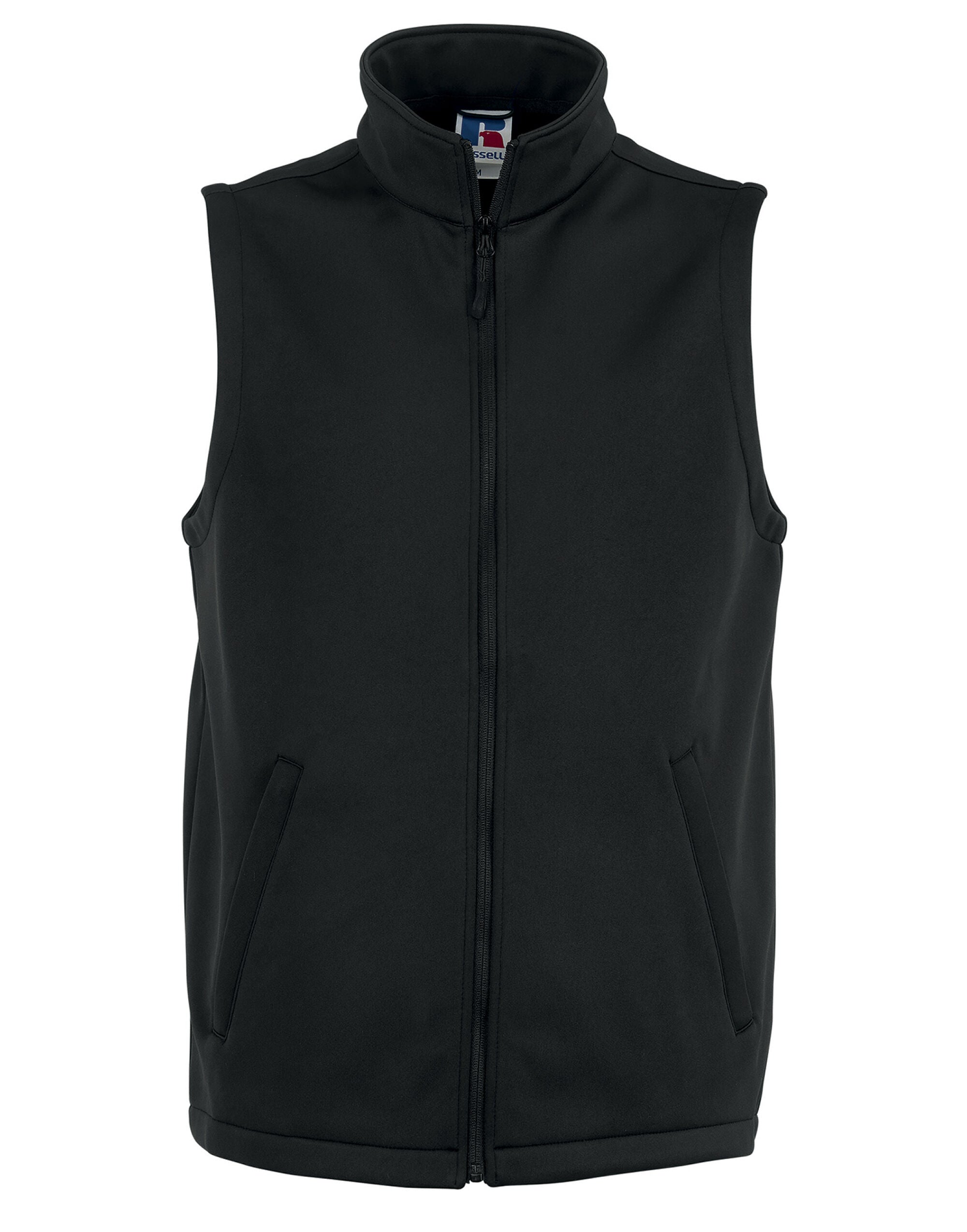 Russell Collection Russell Mens Smart Softshell Gilet r041m - Black - Customisable Bodywarmers