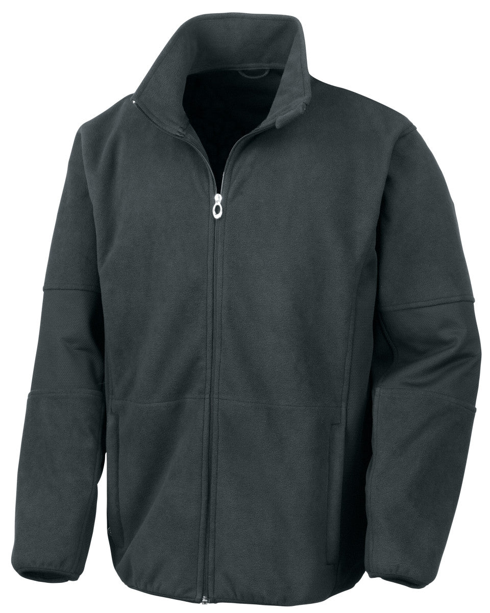 Result Osaka Combed Pile Softshell Jacket R131M - Black - Customisable Jacket