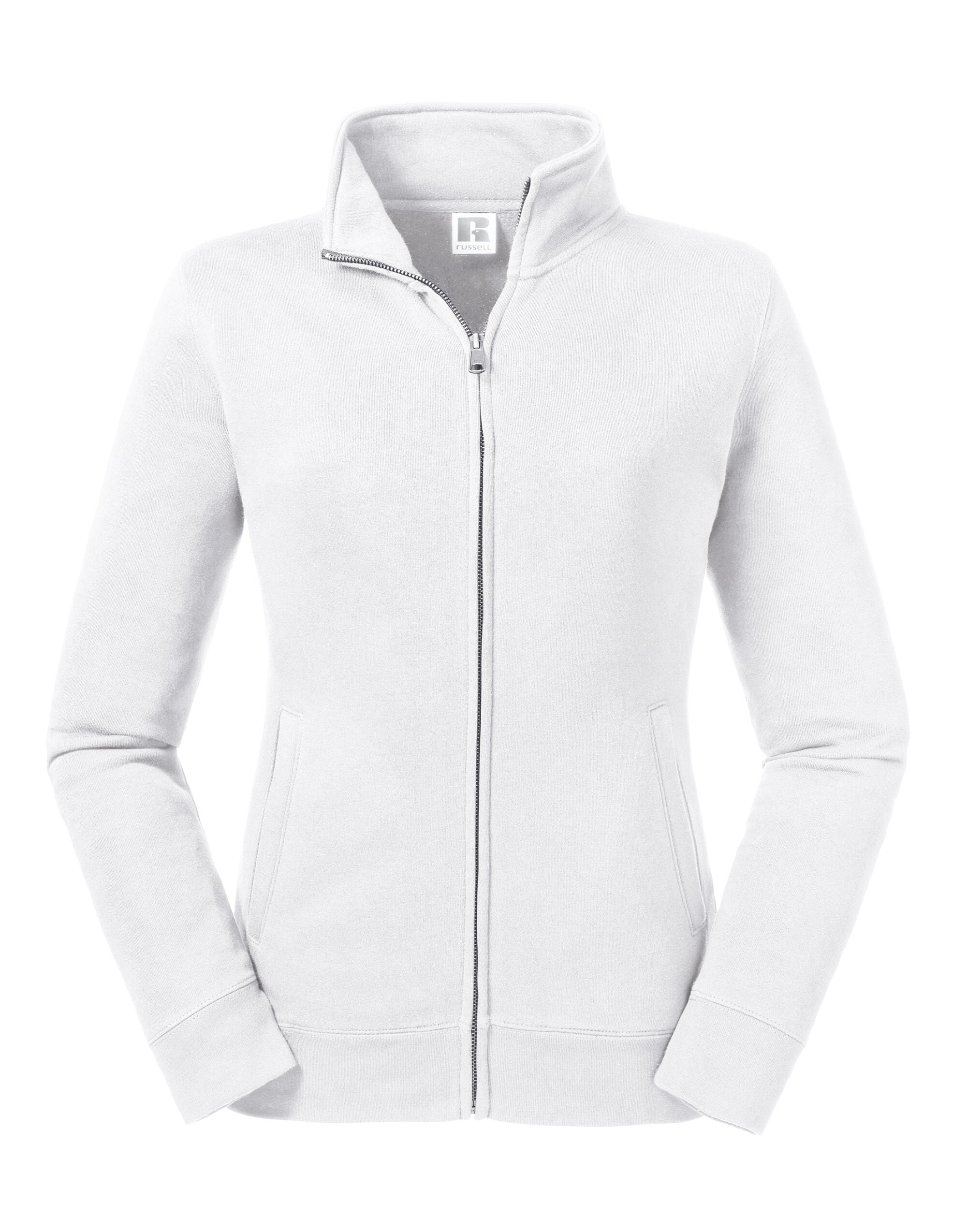 Russell Collection Russell Ladies Authentic Sweat Jacket R267F - White - Customisable Jacket