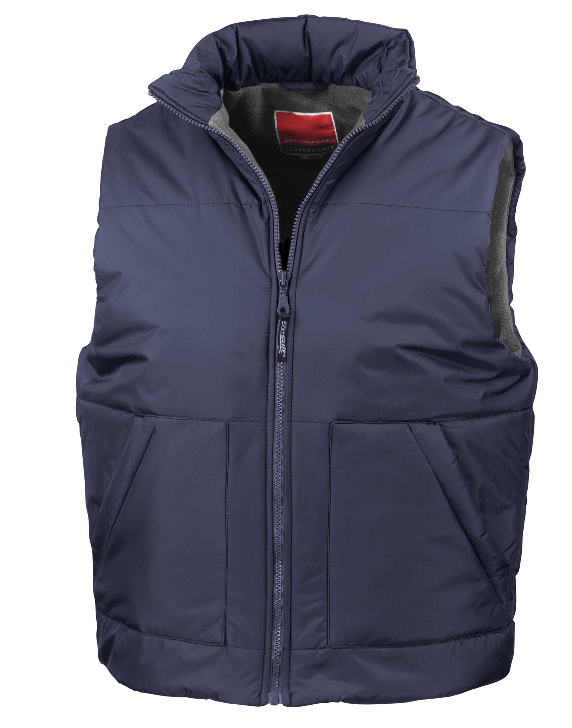 Result Fleece Lined Bodywarmer R44X - Navy - Customisable Bodywarmers