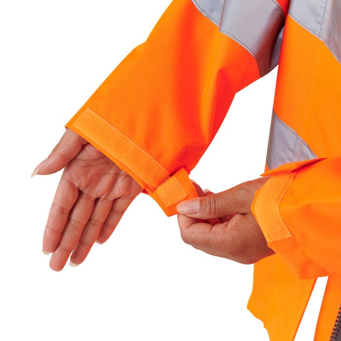 Ladies Hi Vis Orange Sophia Lightweight Jacket - HV303 - - Customisable Jacket