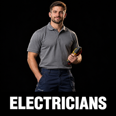 Electricians workwear category – original Workwear Supermarket artwork