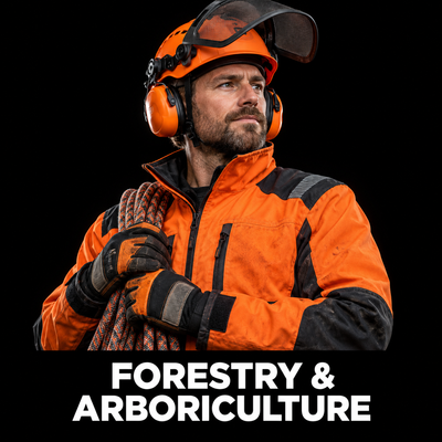Forestry & Arboriculture workwear category – original Workwear Supermarket artwork