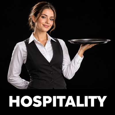 Hospitality workwear category – original Workwear Supermarket artwork