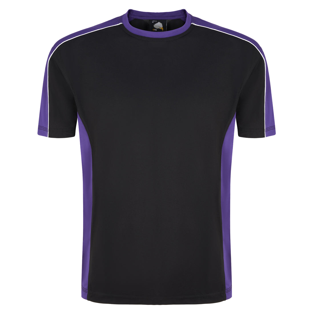 Orn Avocet Wicking T-Shirt - Black - Purple - 1008 - Black - Purple - Customisable T-Shirts &amp; Poloshirts