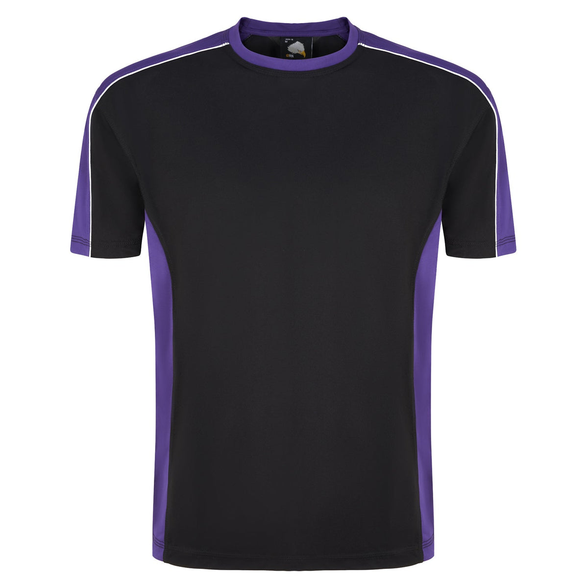 Avocet Wicking TShirt - 1008 - Black - Purple - Customisable T-Shirts &amp; Poloshirts