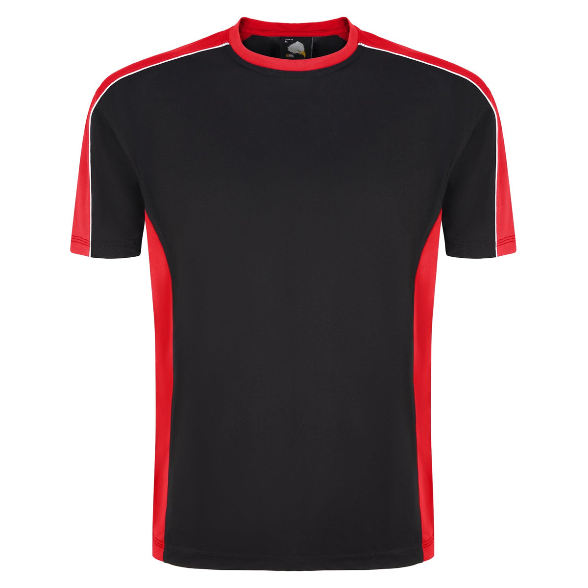 Avocet Wicking TShirt - 1008 - Black - Red - Customisable T-Shirts &amp; Poloshirts