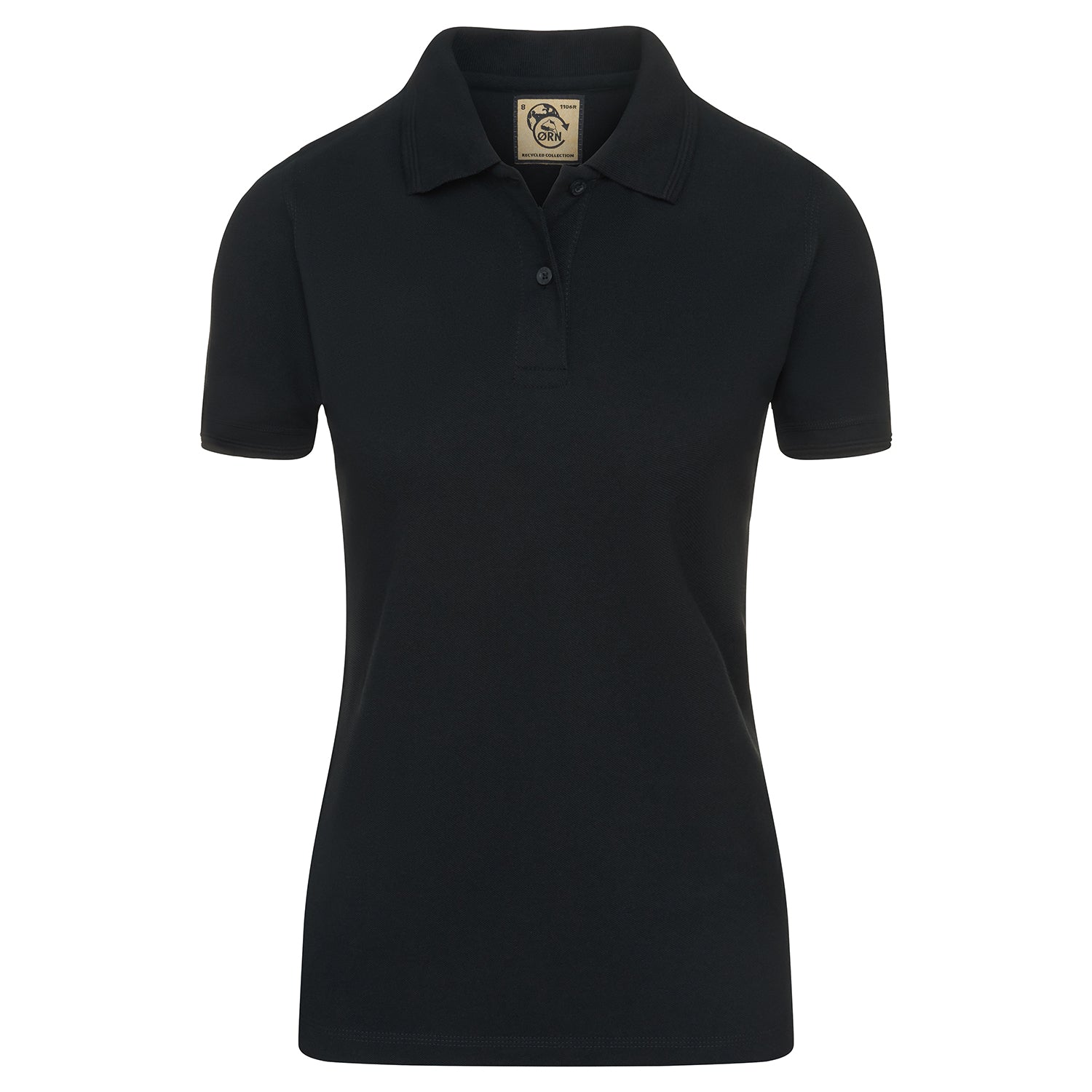 Orn Ladies Osprey EarthPro® GRS Poloshirt - Black - 1106R - Black - Customisable T-Shirts &amp; Poloshirts