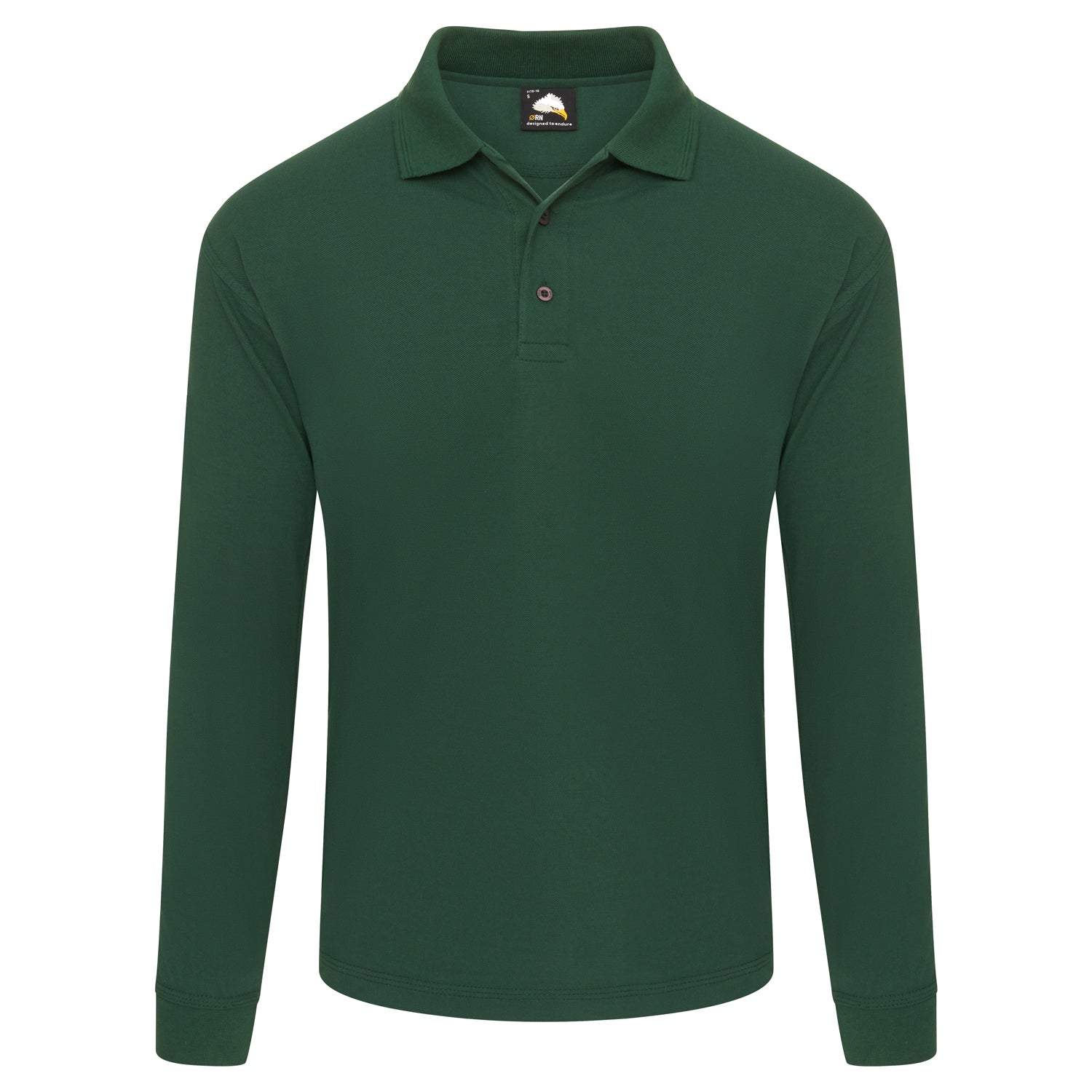 Orn Weaver Long Sleeved Poloshirt - Bottle - 1170 - Bottle - Customisable T-Shirts &amp; Poloshirts