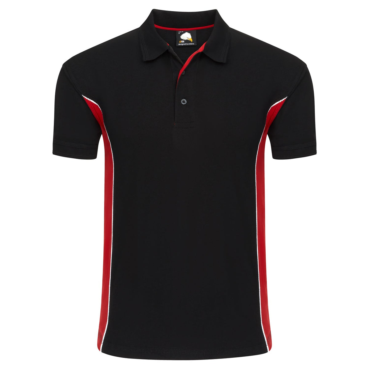 Silverswift Poloshirt - 1180 - Black - Red - Customisable T-Shirts &amp; Poloshirts