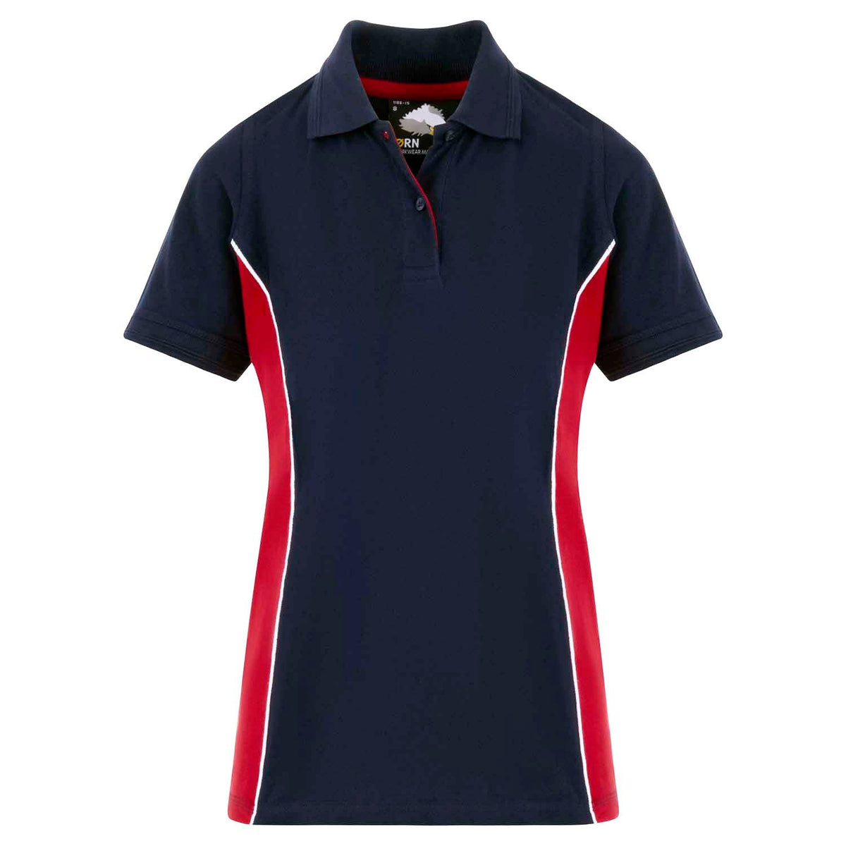Ladies Silverswift Poloshirt - 1186 - Navy - Red - Customisable T-Shirts &amp; Poloshirts
