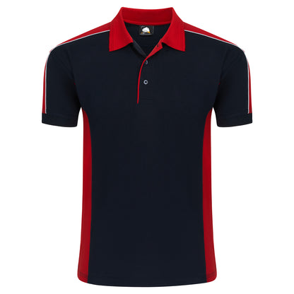 Orn Avocet Poloshirt - Black - Red - 1188 - Black - Red - Customisable T-Shirts &amp; Poloshirts