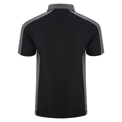 Orn Avocet Wicking Poloshirt - Black - Graphite - 1198 - - Customisable T-Shirts &amp; Poloshirts