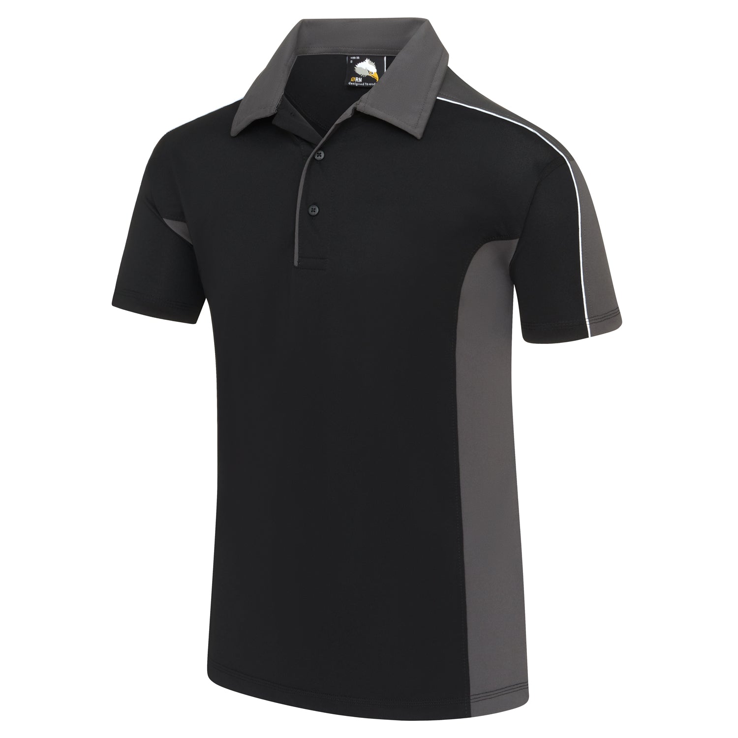 Orn Avocet Wicking Poloshirt - Black - Graphite - 1198 - - Customisable T-Shirts &amp; Poloshirts