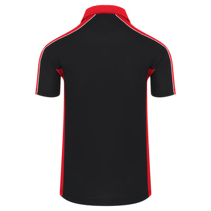 Orn Avocet Wicking Poloshirt - Black - Red - 1198 - - Customisable T-Shirts &amp; Poloshirts