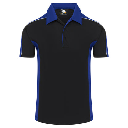 Orn Avocet Wicking Poloshirt - Black - Royal - 1198 - Black - Royal - Customisable T-Shirts &amp; Poloshirts