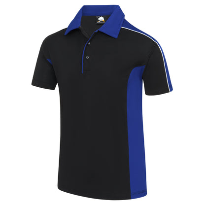 Orn Avocet Wicking Poloshirt - Black - Royal - 1198 - - Customisable T-Shirts &amp; Poloshirts