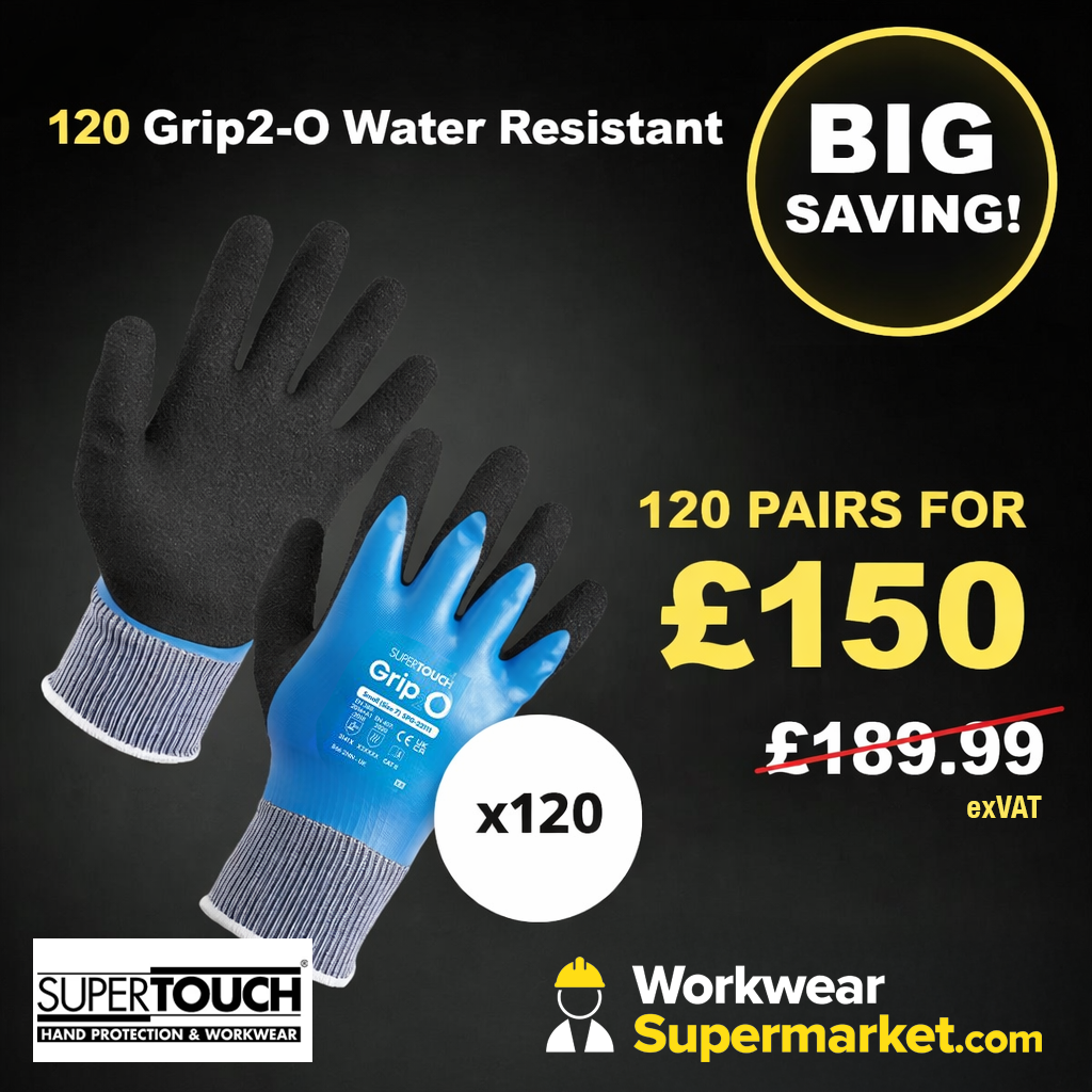 Grip2-O Water Resistant Gloves - G117 - - Customisable General Handling