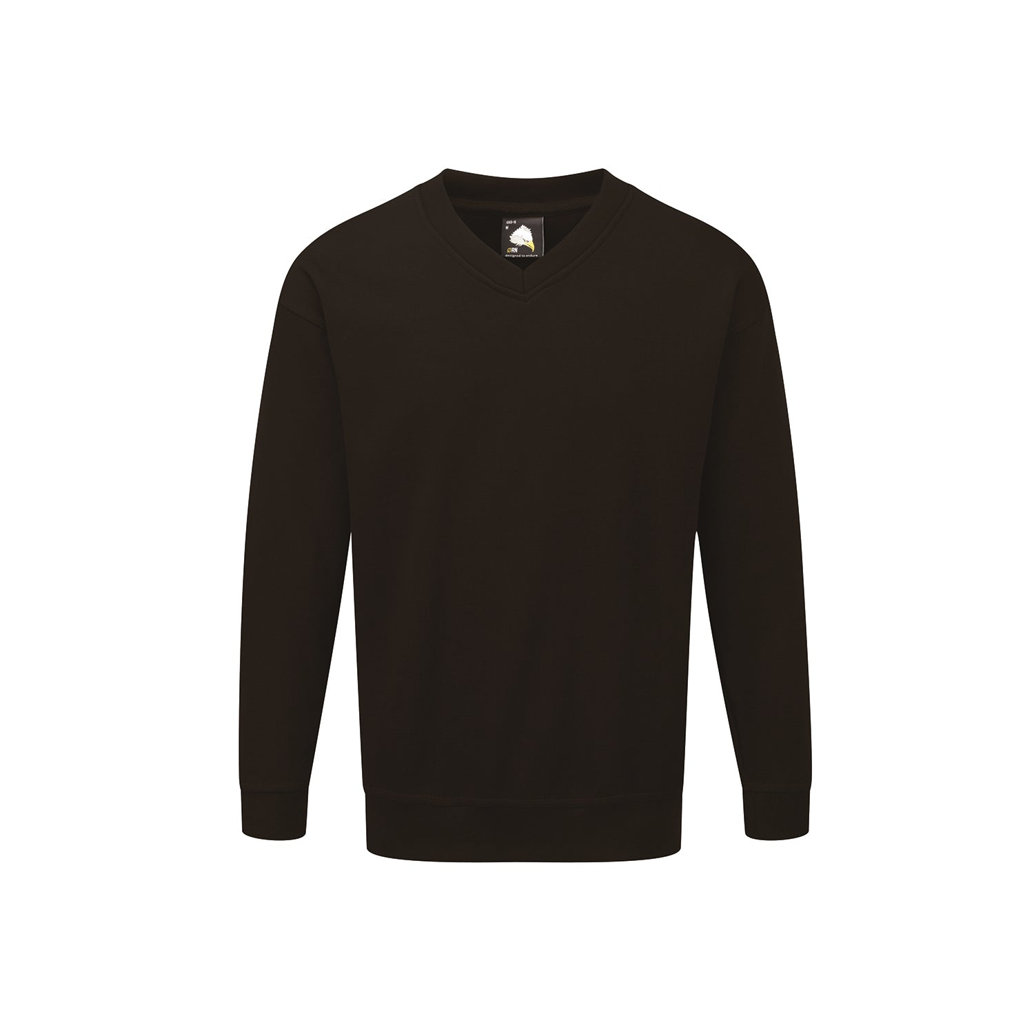Orn Buzzard V-Neck Sweatshirt - Black - 1260 - Black - Customisable Sweatshirts &amp; Hoodies