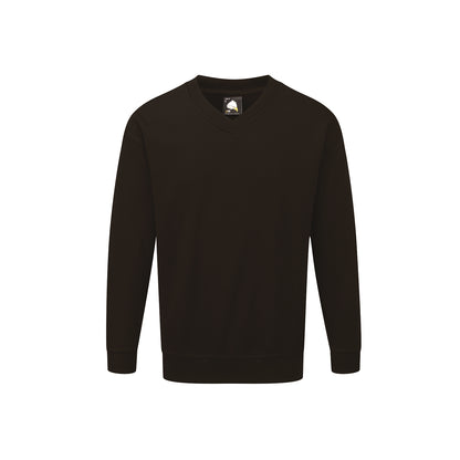 Orn Buzzard V-Neck Sweatshirt - Black - 1260 - Black - Customisable Sweatshirts &amp; Hoodies