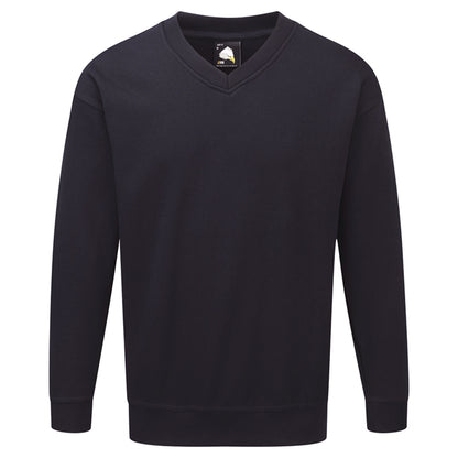 Orn Buzzard V-Neck Sweatshirt - Navy - 1260 - Navy - Customisable Sweatshirts &amp; Hoodies