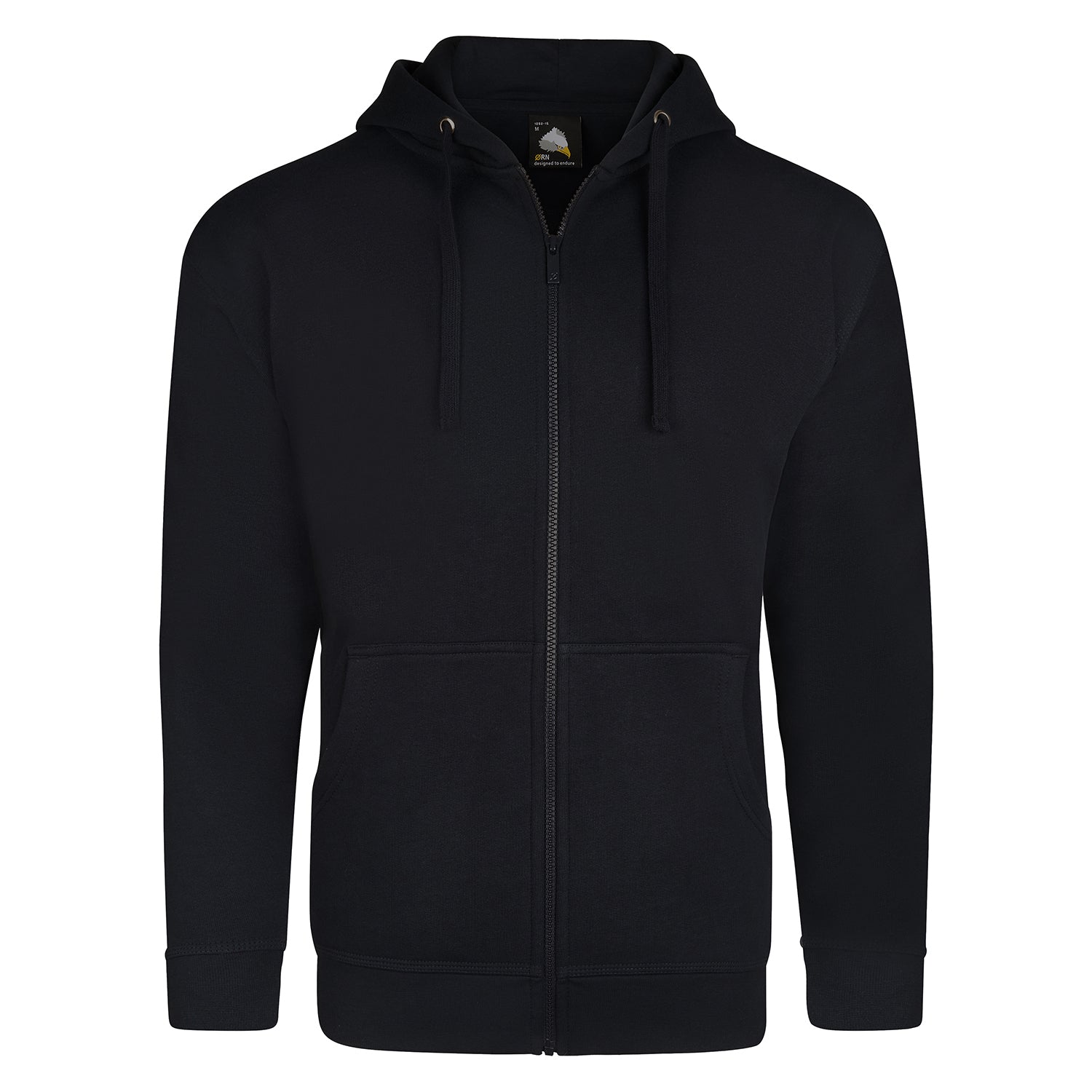 Orn Macaw Zipped Hoodie - Black - 1282 - Black - Customisable Sweatshirts &amp; Hoodies