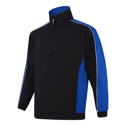 Orn Avocet Quarter Zip Sweatshirt - Black - Royal - 1288 - - Customisable Sweatshirts &amp; Hoodies