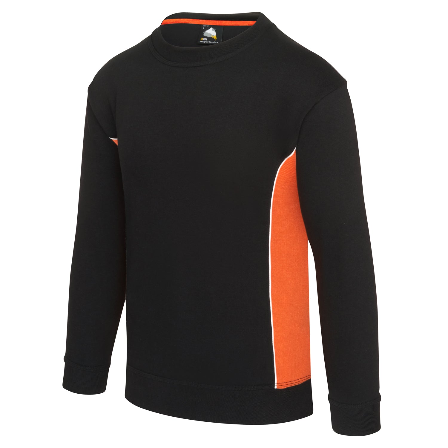 Orn Silverswift Sweatshirt - Black - Orange - 1290 - - Customisable Sweatshirts &amp; Hoodies