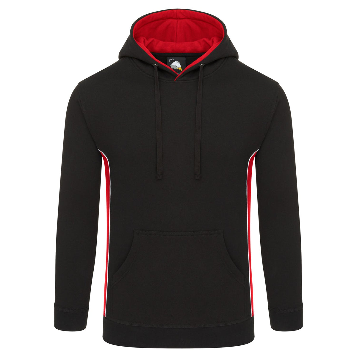 Silverswift Hoodie - 1295 - Black - Red - Customisable Sweatshirts &amp; Hoodies