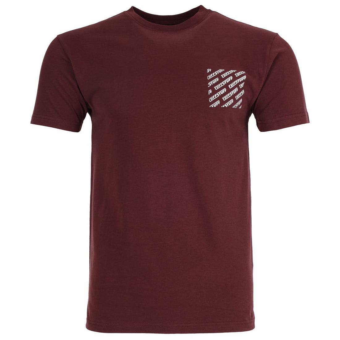 Tuffstuff Logo T Shirt 155 - BURGUNDY - Customisable Tops