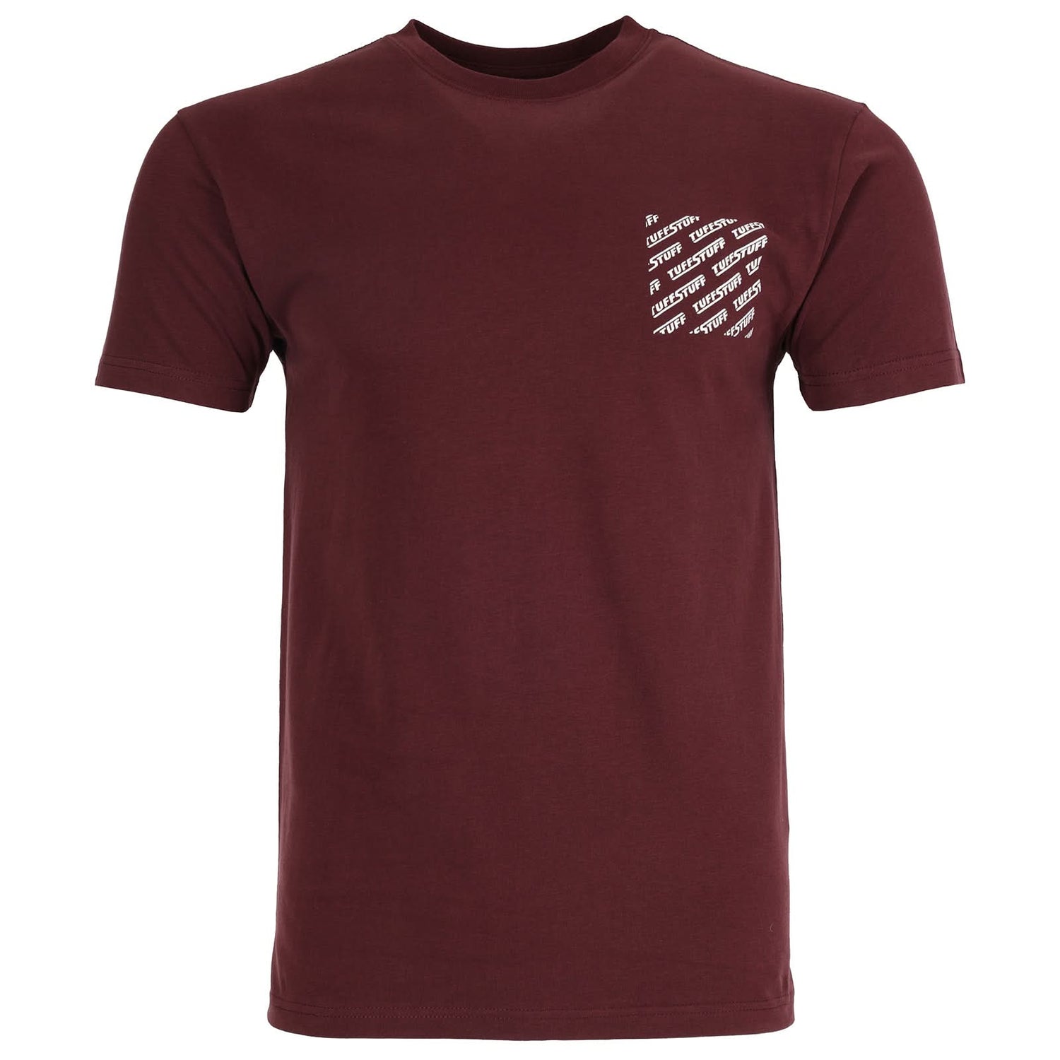 Tuffstuff Logo T Shirt 155 - BURGUNDY - Customisable Tops