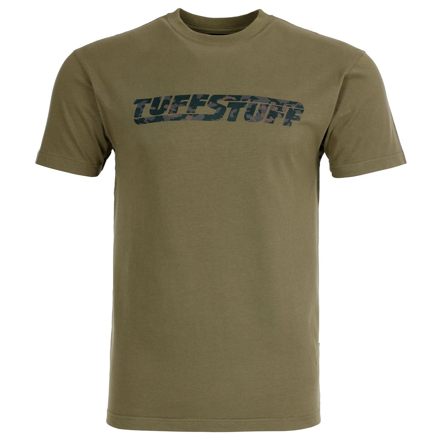 Tuffstuff Logo T Shirt 155 - OLIVE - Customisable Tops