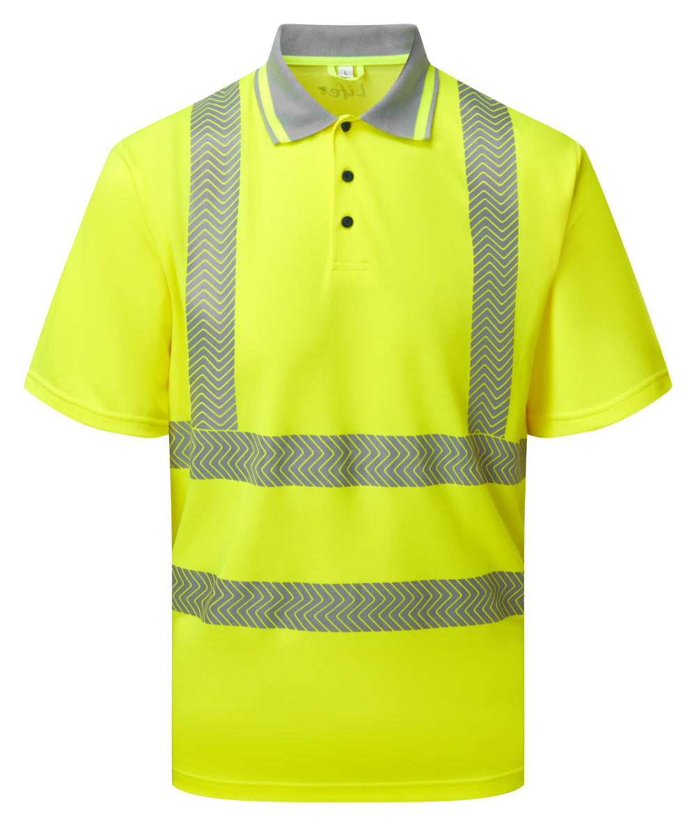 Short Sleeve Polo Shirt Yellow Bamboo Content - LFE923 - 6XL - Customisable Polo Shirts