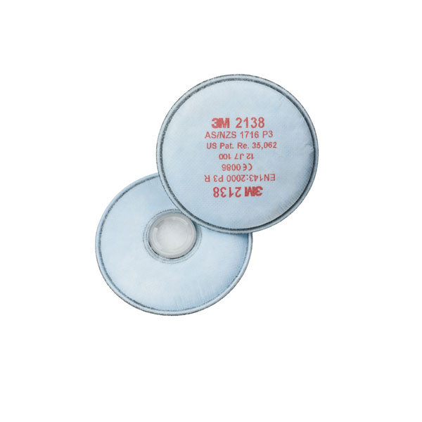 3M 2138 P3 Respirator Filter - - Customisable Respiratory Protection
