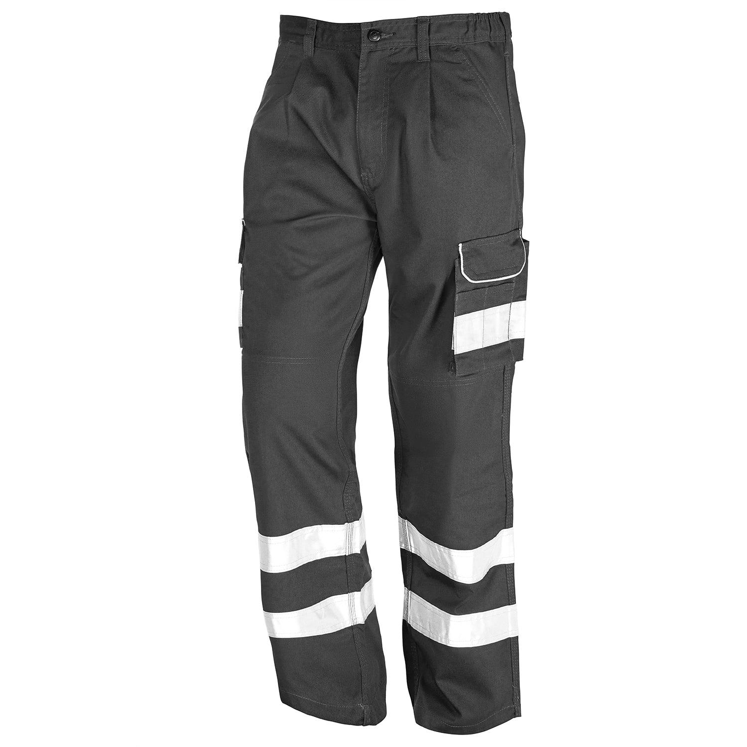 Orn Condor Kneepad Trouser - 2 HV Bands - Graphite - 2510N - Graphite - Customisable Shorts &amp; Trousers
