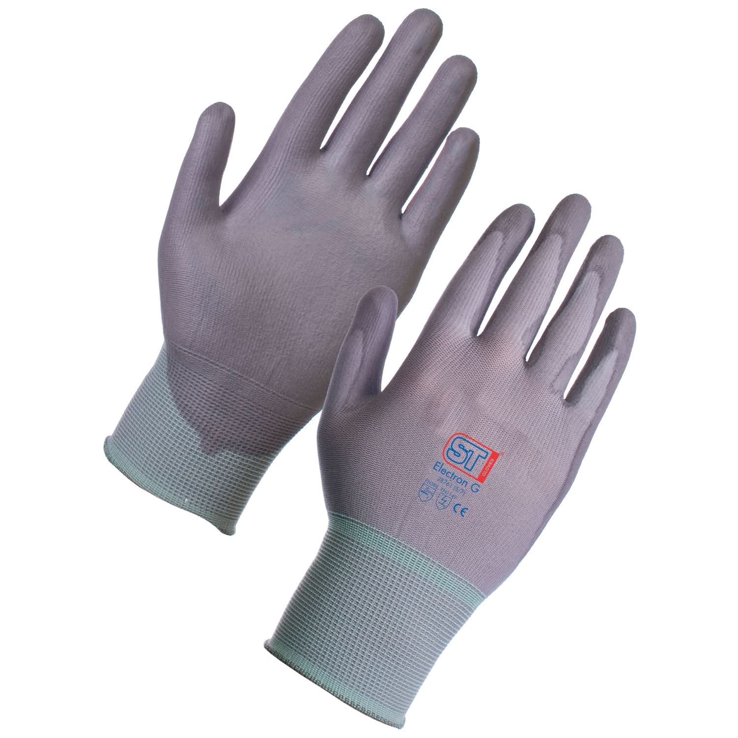 PU Fixer Gloves - G71 - Grey - Customisable General Handling