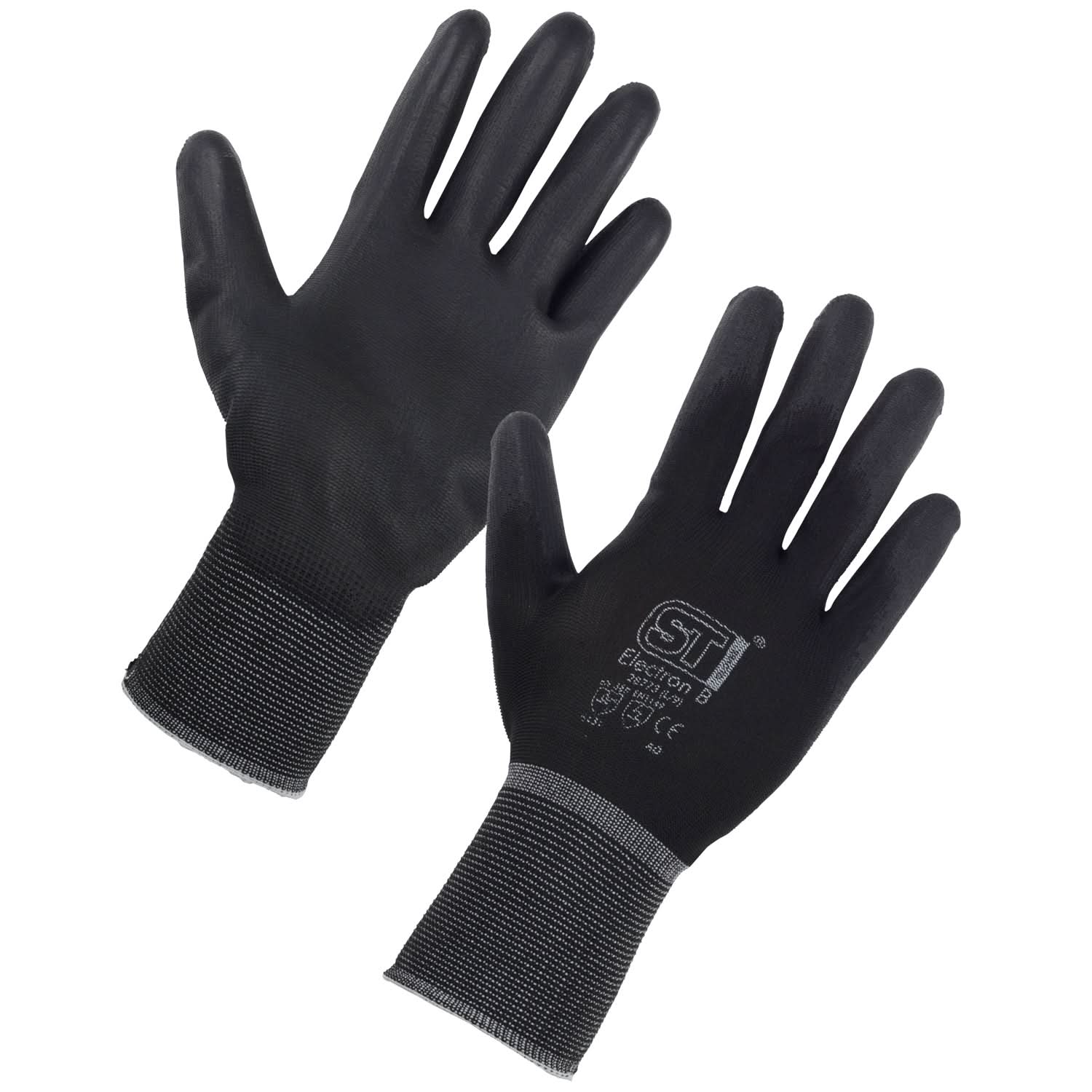 PU Fixer Gloves - G71 - Black - Customisable General Handling