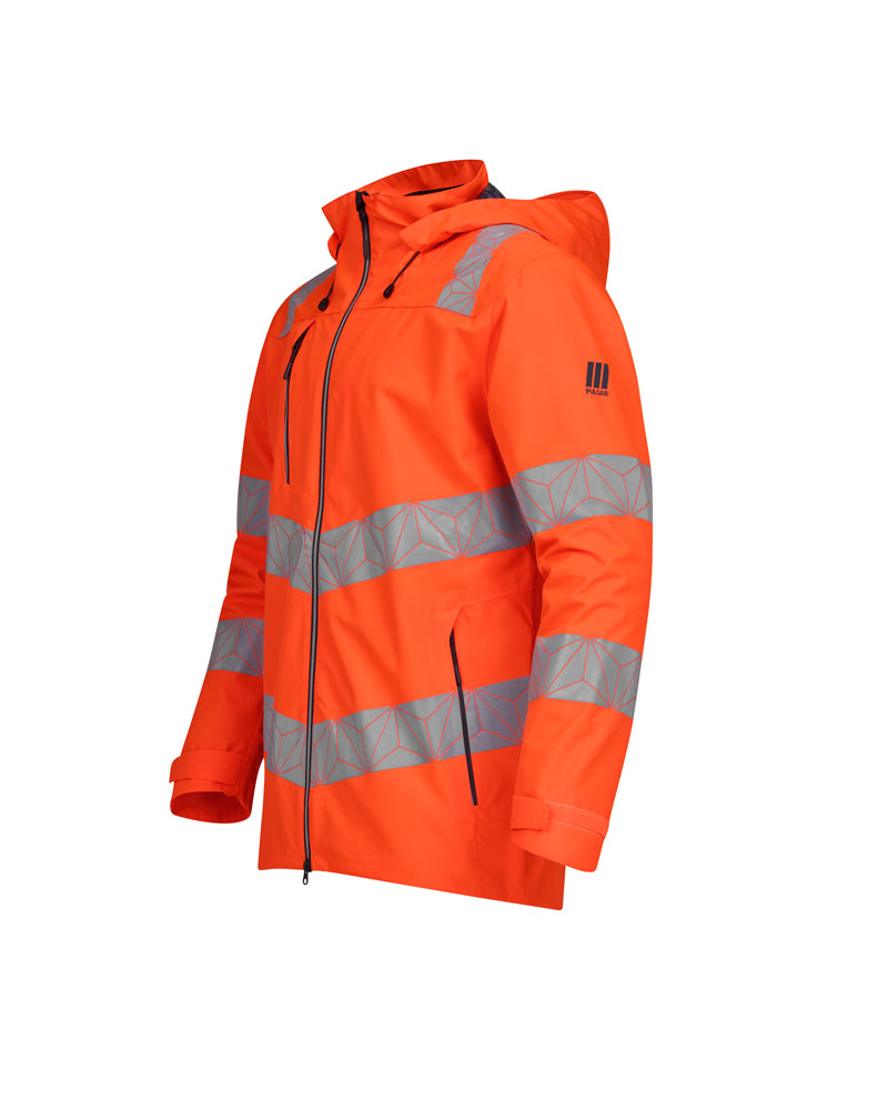 Shell Jacket Orange REACT - RCT801 - - Customisable Waterproof