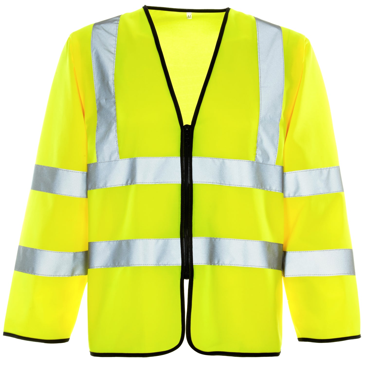 Hi Vis Long Sleeved Vest - Zip - H101 - - Customisable Vest