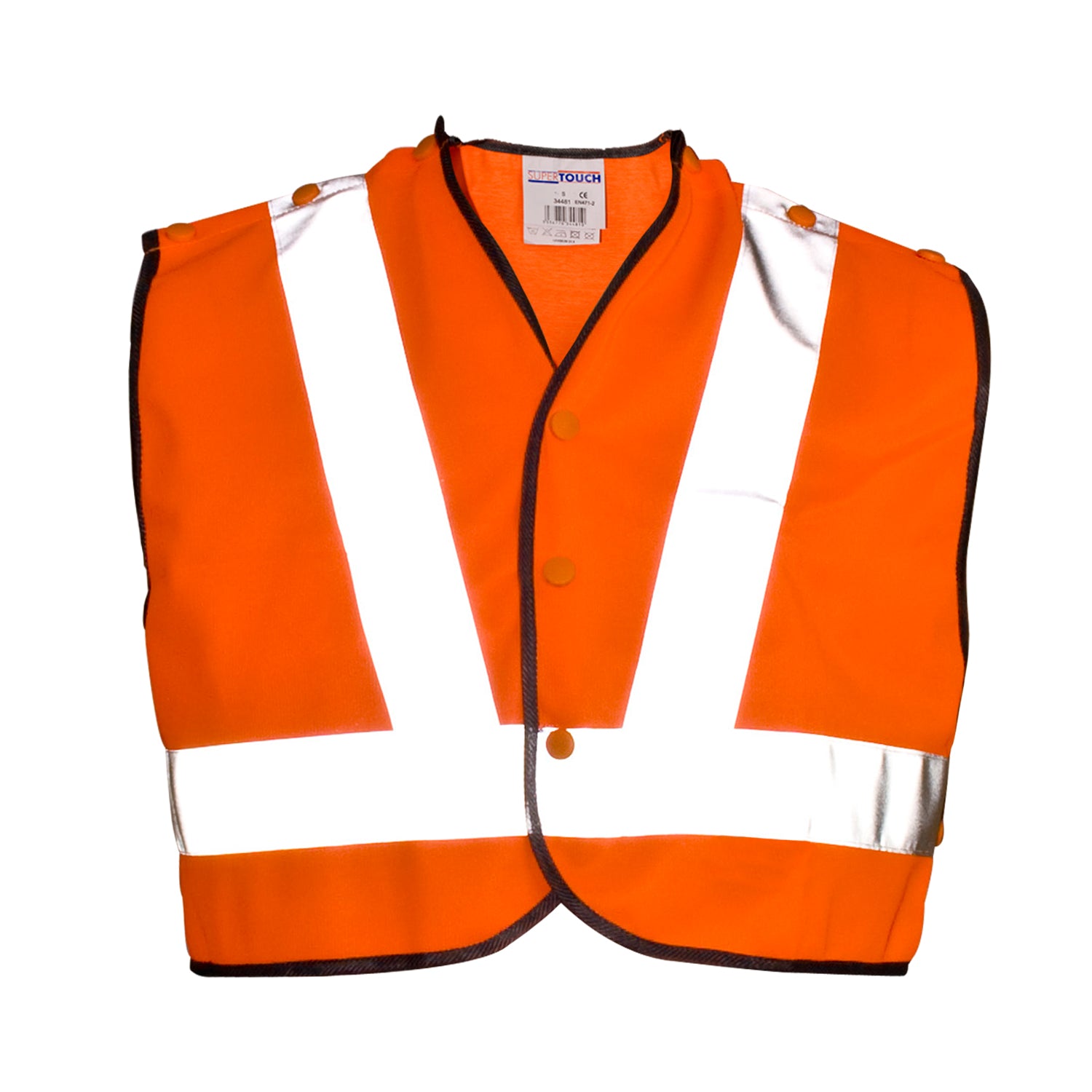 Supertouch - Hi Vis Mini Tracker Vest - H94 - Orange - Customisable Hi-Vis Vest
