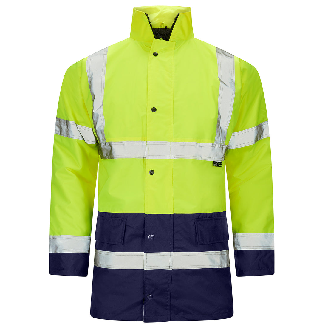 Hi Vis 2 Tone Parka - H33 - Yellow Navy - Customisable Jacket