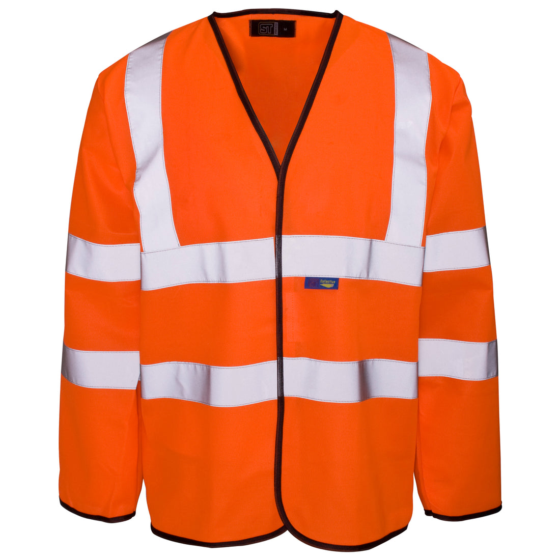 Hi Vis Long Sleeved Vest - Velcro - H85 - - Customisable Vest