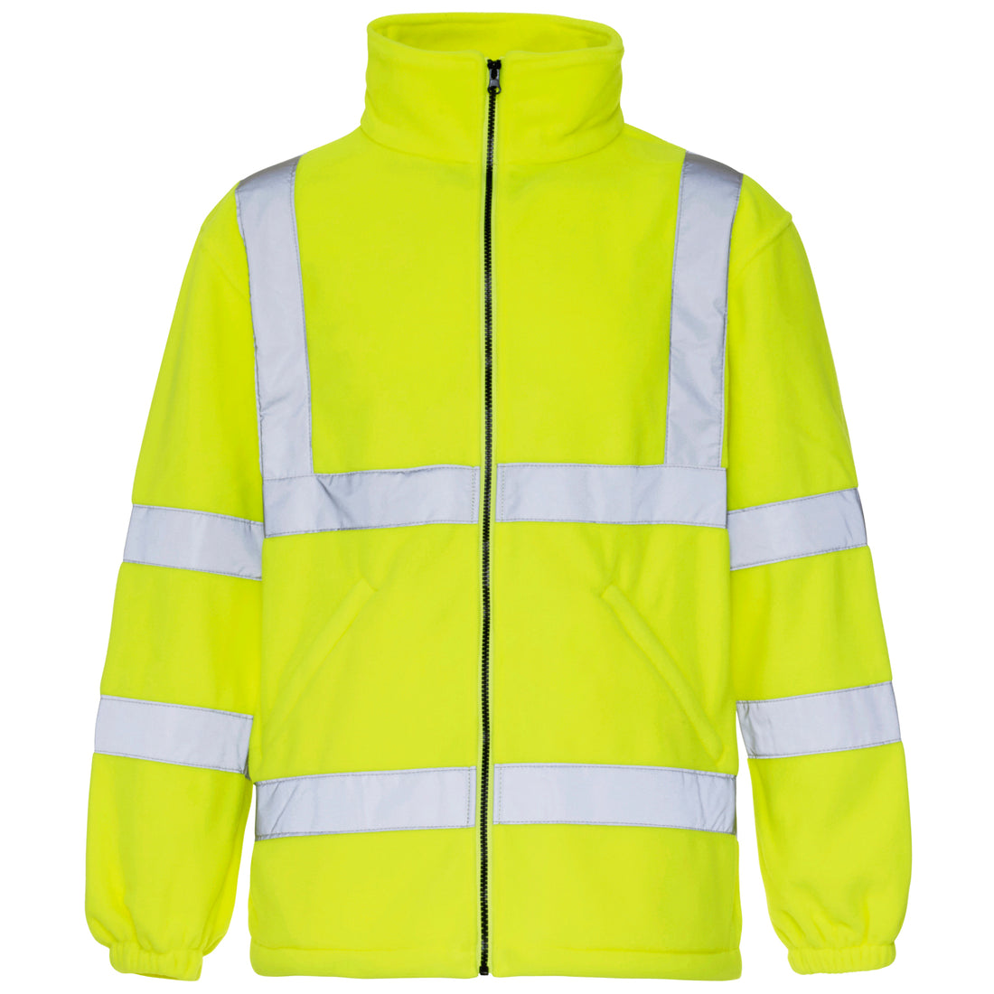 Hi Vis Fleece Jacket - H43 - Yellow - Customisable Fleece