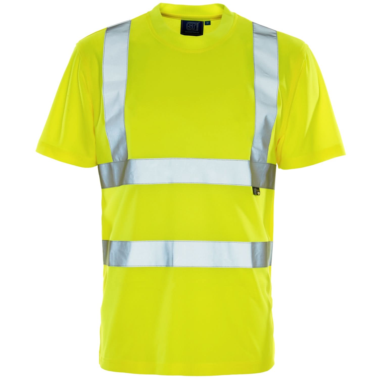 Hi Vis Bird Eye T-Shirt - H77 - Yellow - Customisable Shirt