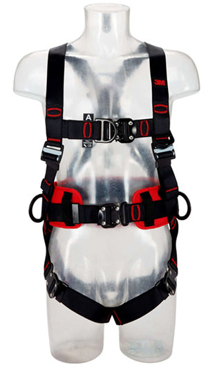 M Protecta Comfort Belt Fall Arrest Harness Extra Large 3 M1161635 - 3M1161635 - Black XL - Customisable Harnesses