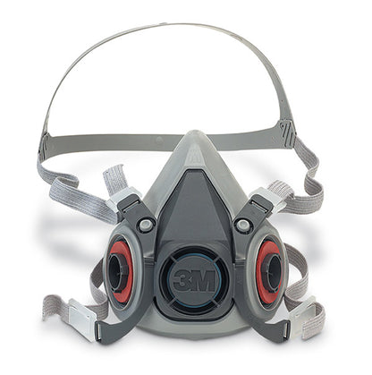 3m M Series Half Mask 3 M6100 S - Grey S - Customisable Respiratory Protection