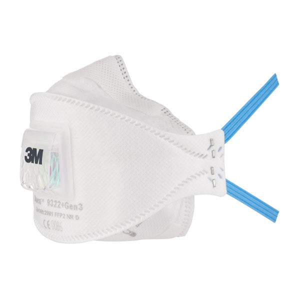 3m M Gen Aura Ffpv Mask 3 M9322 Plusgen3 - White 492X290X438MM - Customisable Respiratory Protection