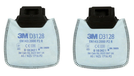 3M D3128 Secure Click P2 R Filter - - Customisable Respiratory Protection