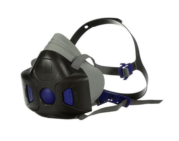 3m M Hf Secure Click Half Mask Medium 3 Mhf802 - Black MEDIUM - Customisable Respiratory Protection